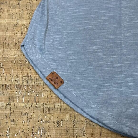 Simply southern size small gray long sleeve Henley - Picture 3 of 8